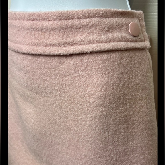 TORY BURCH Celeste Skirt Coastal Pink Wool A Line Mini $298 Size 12 - Picture 5 of 11